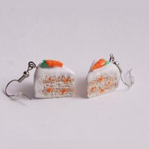 Carrot Cake Handcrafted Polymer Clay Earrings